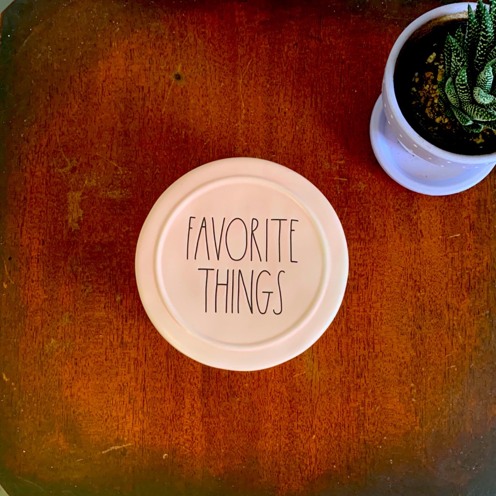 Rae Dunn FAVORITE THINGS Jewelry/Trinket Box NWT